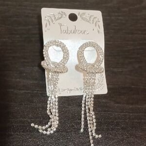 Silver Chain Drop Earrings